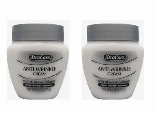 Anti-Wrinkle Cream with AHA's & Collagen, 6 oz, Pack of 2