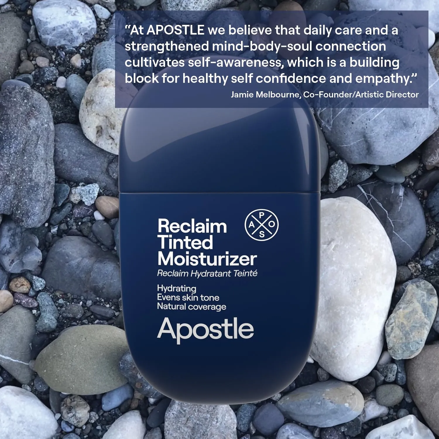 APOSTLE Reclaim Tinted Moisturizer for Men (8 St. James) - Niacinamide, Vitamin E, Squalane, Hyaluronic Acid, Tinted Face Moisturizer For Men. Hydrates, Evens Skin Tone, Reduces Fine Lines, 1 Fl. Oz.