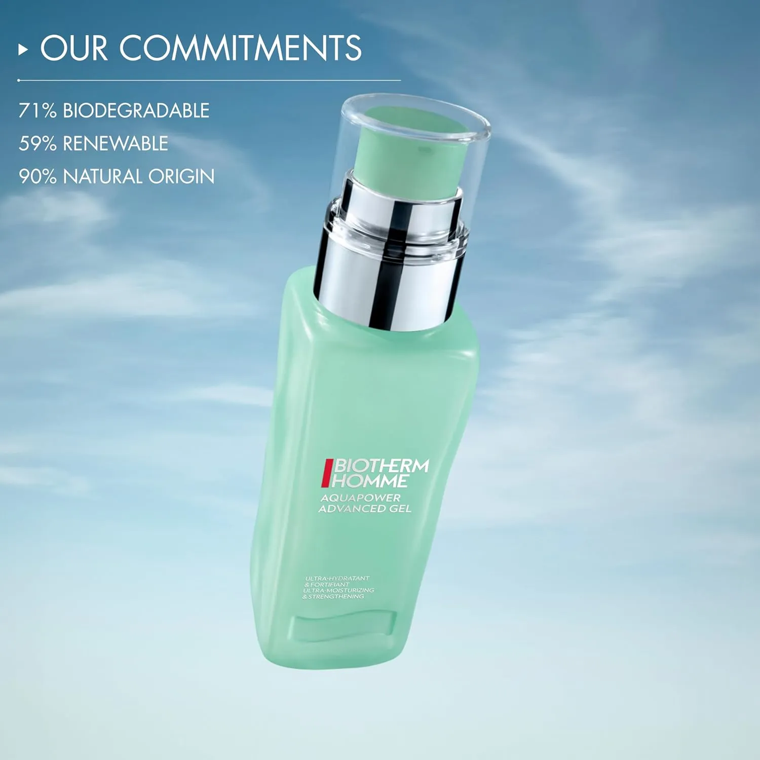 Aquapower Advanced Gel, Men's Gel Face Moisturizer That Hydrates And Strengthens Skin, Fresh And Fast-Absorbing Water-Gel Formula