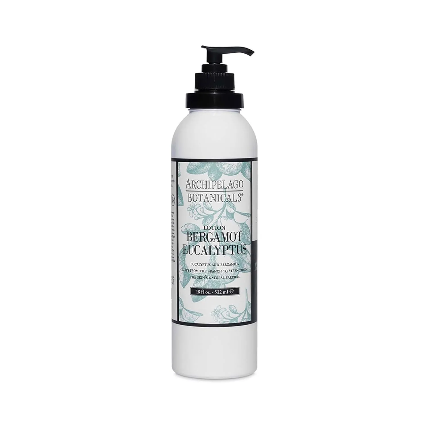Archipelago Botanicals Bergamot Eucalyptus Lotion, Hydrating Lotion for Rejuvenated and Smooth Skin, Scented Body Lotion Made without Parabens, Phthalates and GMOs (18 oz)
