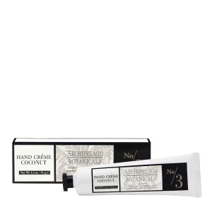 Archipelago Botanicals Coconut Hand Crème, Rich and Lightly Scented Hand Lotion for Dry Skin, Cuticles and Rough Spots, Premium Plant Extracts (3.2 oz)