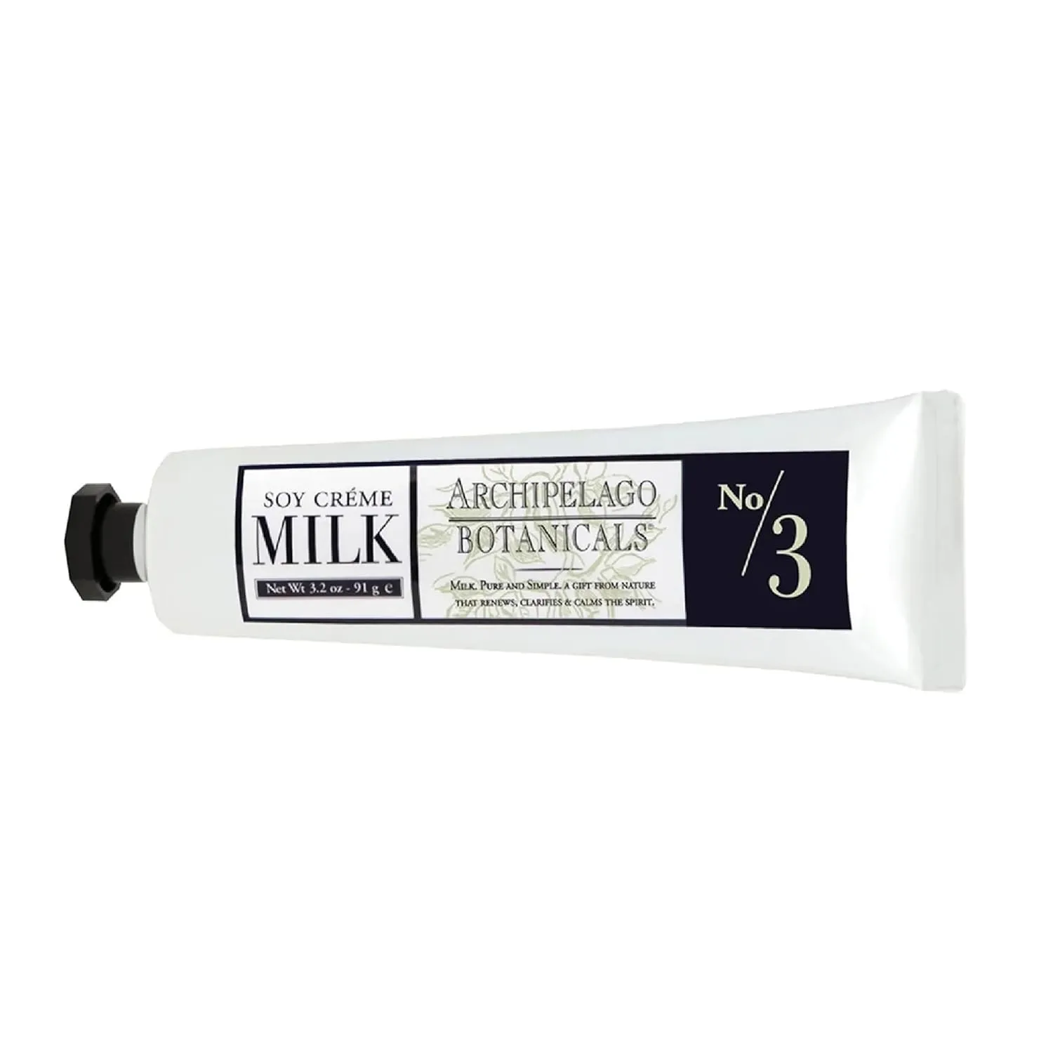 Archipelago Botanicals Soy Milk Hand Crème, Rich and Lightly Scented Hand Lotion for Dry Skin, Cuticles and Rough Spots, Premium Plant Extracts (3.2 oz)