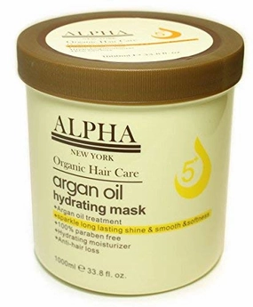 Argan Oil Original Hydrating Mask Hair Repair By Alpha New York 1000 ml. / 33.8 fl. oz.