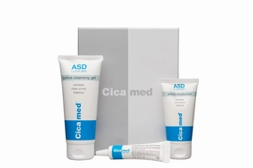 ASD kit – Cleansing Gel, Moisturizer & 3-in-1 Spot Treatment with Salicylic Acid – Oily & Combination Skin – Reduces Pimples, Scars & Redness
