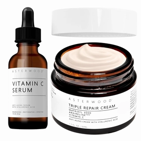 Asterwood Vitamin C 1 oz   Triple Repair Face Cream 1.7 oz