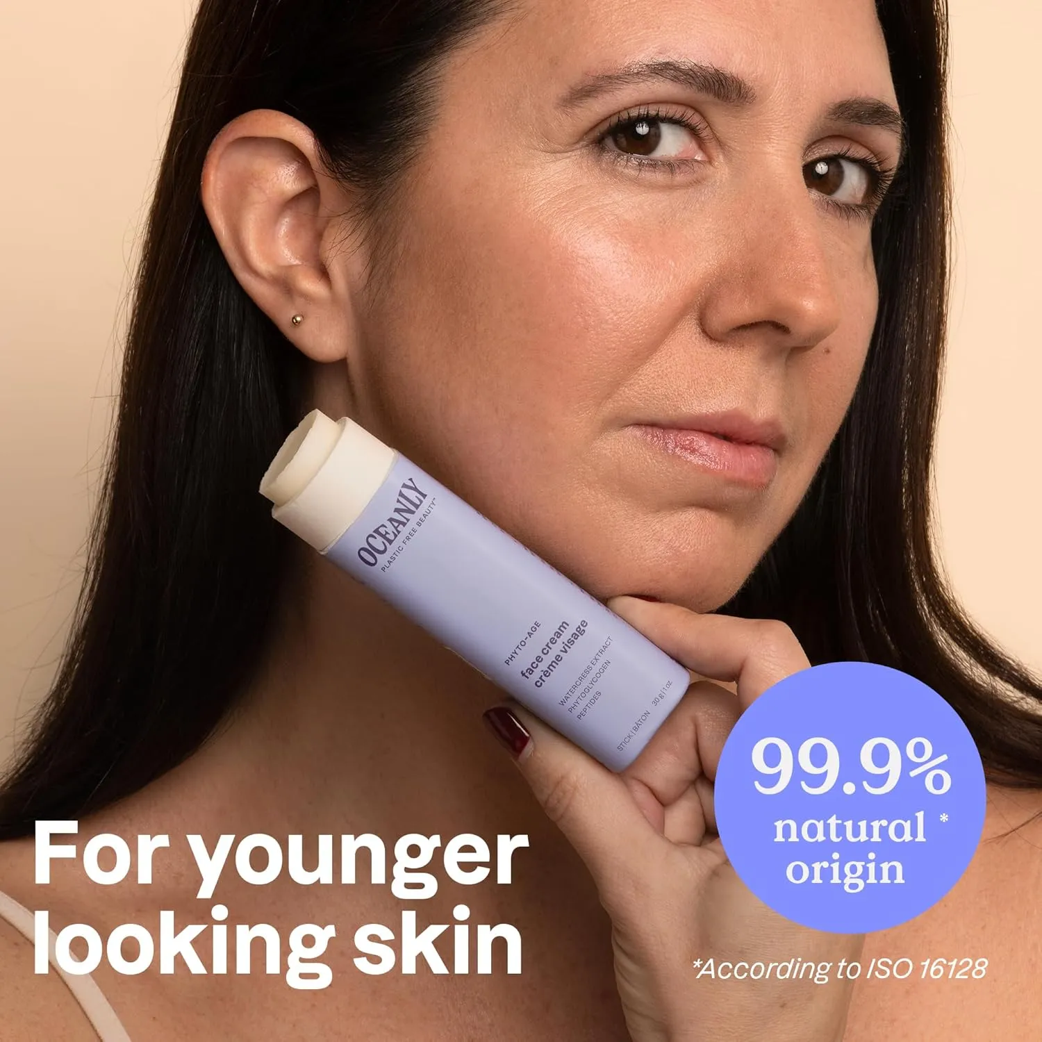 ATTITUDE Oceanly Face Cream Stick, EWG Verified, Plastic-free, Plant and Mineral-Based Ingredients, Vegan and Cruelty-free Beauty Products, PHYTO AGE, Unscented, 1 Ounce