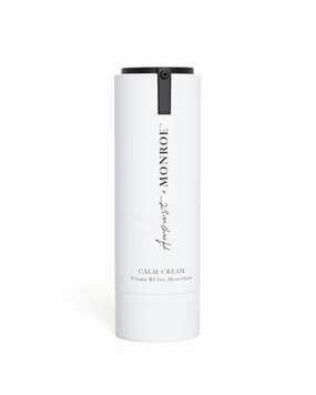 August Monroe Calm Cream, Vitamin B3 Gel, Daily Face Moisturizer, Vegan, with Hyaluronic Acid, Niacinamide, Oats, White Willow Bark - made to Hydrate-Soothe-Restore Skin - For All Skin Types, Dermatologist Approved (30ml) (Original)