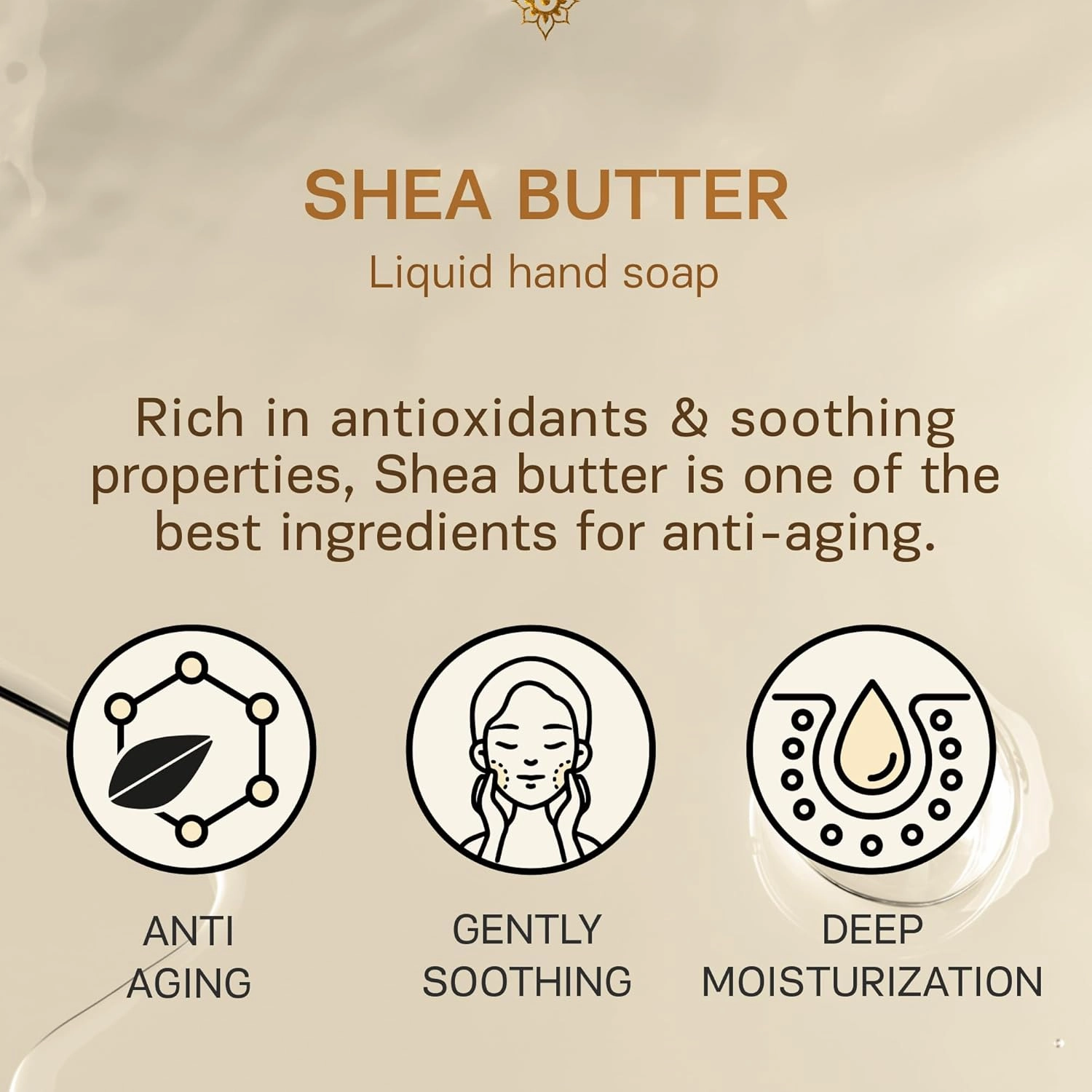 AUTHENTIC BATH & SOAP - Organic Shea Butter Liquid Hand Soap - Moisturizing for Dry Skin, Vegan, Cruelty free, Paraben & Sulfate Free, SLS & SLES Free, Hand Wash for Men & Women 16.9 Fl Oz