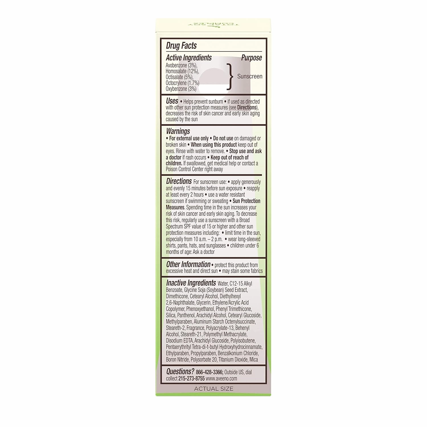 Aveeno Positively Radiant Daily Moisturizer Spf#30, 1oz, 1 Oz