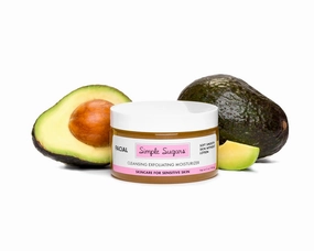 Avocado Facial with Emu Oil - Cleansing Exfoliating Moisturizer for Sensitive Skin, Dry Skin, Eczema, Psoriasis