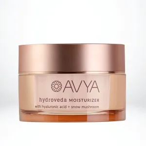 AVYA Hydroveda Moisturizer (1.7oz) - Advanced Ayurvedic Skincare/Hyaluronic Acid with Snow Mushroom/Soothes and Hydrates for Youthful Skin