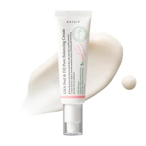 AXIS-Y LHA Peel & Fill Pore Balancing Cream - Blackhead Remover & Pore Minimizer for Face - Vegan Korean Skin Care Face Moisturizer Cream for All Skin Types