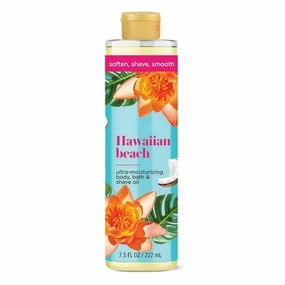 B'odsycology H'awaiian Beach Body Oil, 3-in-1 Bath, Body and Shave Oil, Coconut Pineapple Scent, 7.5 fl oz