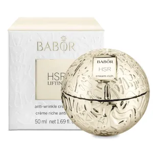 BABOR HSR Lifting Anti Wrinkle Cream Rich, Anti Aging Night Cream, Target Fine Lines, Vitamin E Strengthens Increasing Moisture and Improving Radiance, Daily Moisturizer for Smoother Skin, 1.7 oz