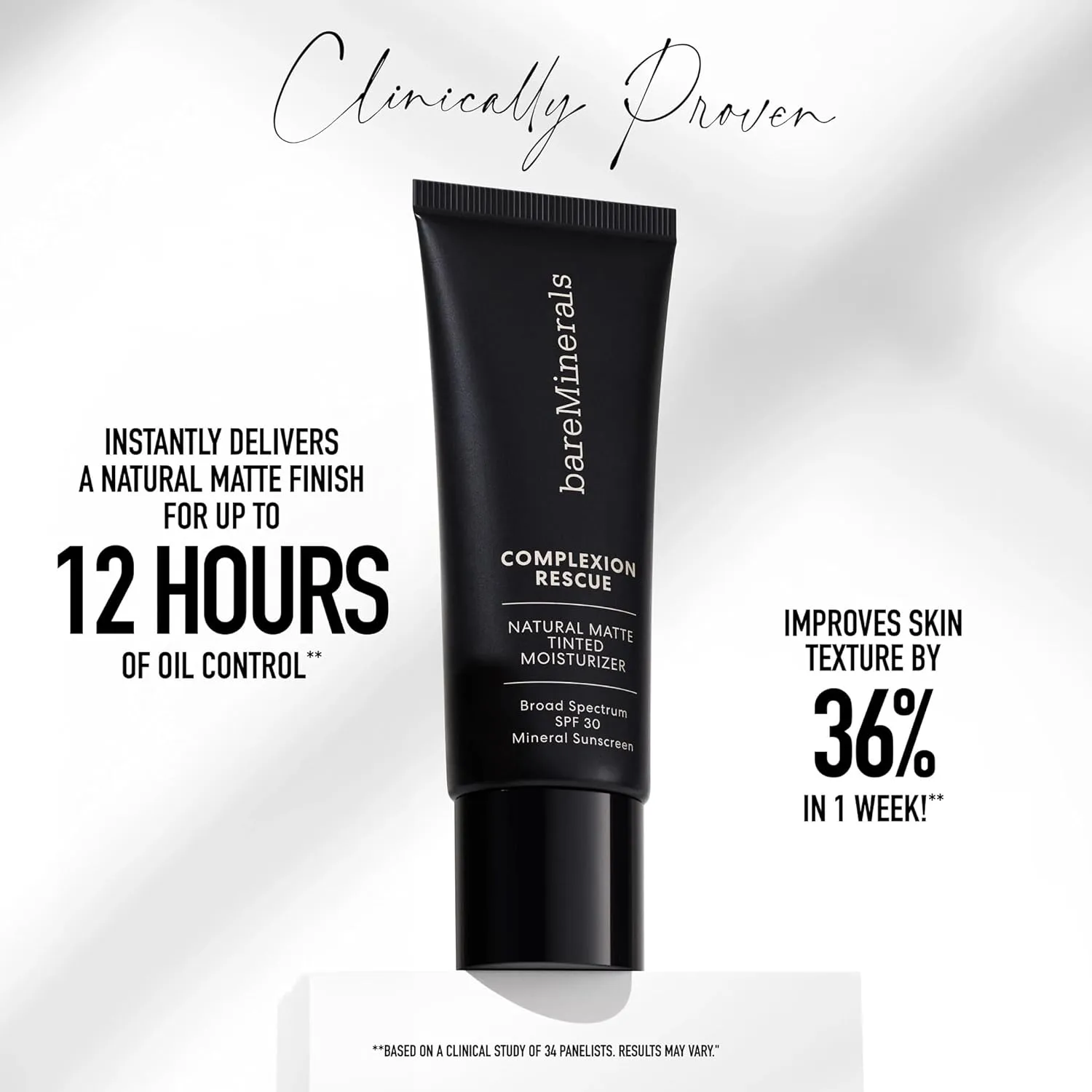 bareMinerals Complexion Rescue Natural Matte Tinted Moisturizer for Face with SPF 30 - Ginger 06