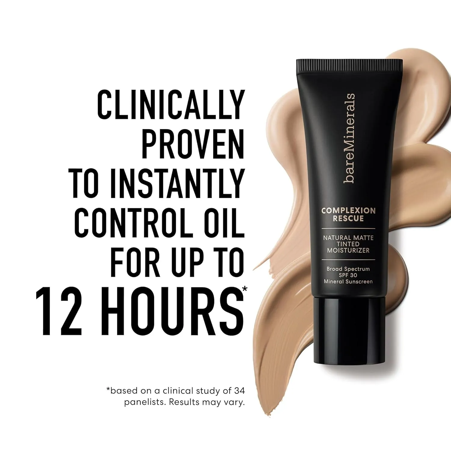 bareMinerals Complexion Rescue Natural Matte Tinted Moisturizer for Face with SPF 30