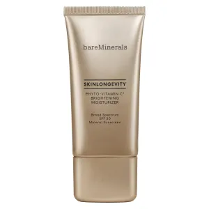 bareMinerals Skinlongevity Phyto-Vitamin C Brightening Moisturizer Mineral SPF 30, Brightening Daily Face Moisturizer   Neck Cream