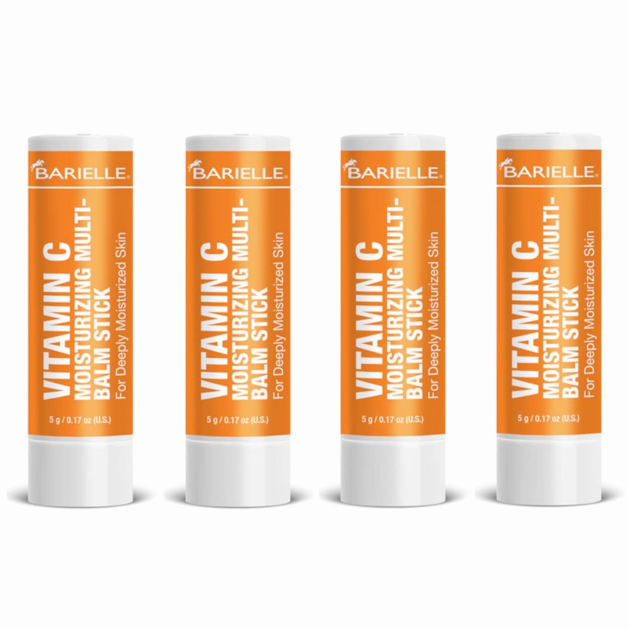 BARIELLE Vitamin C Moisturizing Balm Stick for Deeply Moisturized Skin - Facial Treatment Stick (4-PACK)