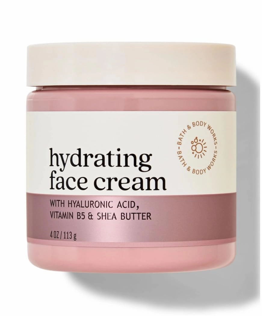 Bath and Body Hydrating Face Cream With Hyaluronic Acid | 4 Oz