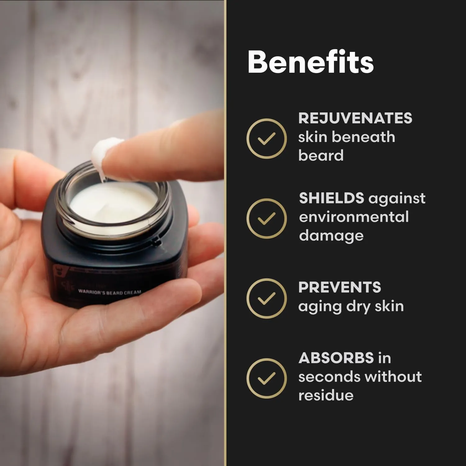 Beard Cream for Men by Beard Struggle -Loki Unscented Beard Butter, Moisturizer & Softener for Men - Itch Relief, Hydration with Avocado & Jojoba Oils - Beard, Mustache & Corase Growth Cream, 50g