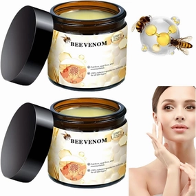 Bee Venom Cream, Professional Bee Venom Repair Cream, Natural Skin Moisturizer, New Bee Venom Skin Cream for All Skin Types (2pcs)