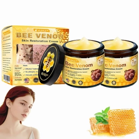 Bee Venom Skin Restoration Cream, Bee Venom Skin Treatment Cream, Ointment for Face & Body, Comprehensive Moisturizer Cream for All skin Types (2)
