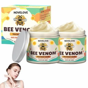 Bee Venom Skin Treatment Cream, Bee Venom Cream-60g, Natural Propolis & Peptide Anti-Aging Skin Moisturizer for Anti-Wrinkles, Hydration & Firming skin, All Skin Types (2)