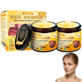 Bee Venom Skin Treatment Cream, Bee Venom Skin Restoration Cream for Face & Body, Bee Venom cream for Wrinkle - Hydrating Moisturizer with Collagen & Hyaluronic Acid (2)