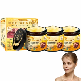 Bee Venom Skin Treatment Cream, Bee Venom Skin Restoration Cream for Face & Body, Bee Venom cream for Wrinkle - Hydrating Moisturizer with Collagen & Hyaluronic Acid (3)