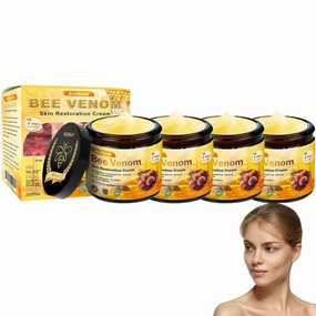 Bee Venom Skin Treatment Cream, Bee Venom Skin Restoration Cream for Face & Body, Bee Venom cream for Wrinkle - Hydrating Moisturizer with Collagen & Hyaluronic Acid (4)