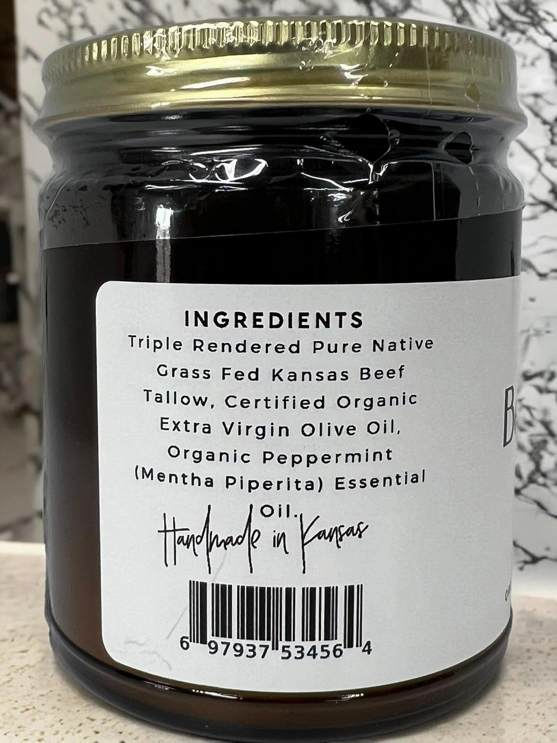 Beef Tallow Balm - 8 oz - Organic Grass Fed - Body Butter - Moisturizing Skin Care Fragrance Free - 8 oz