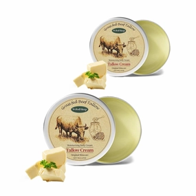 Beef Tallow for Skin, 2.5oz Tallow Face Moisturizer, 2Pack Beef Tallow Balm with Raw Honey Moisturizing Cream for Body Lotion SkinCare