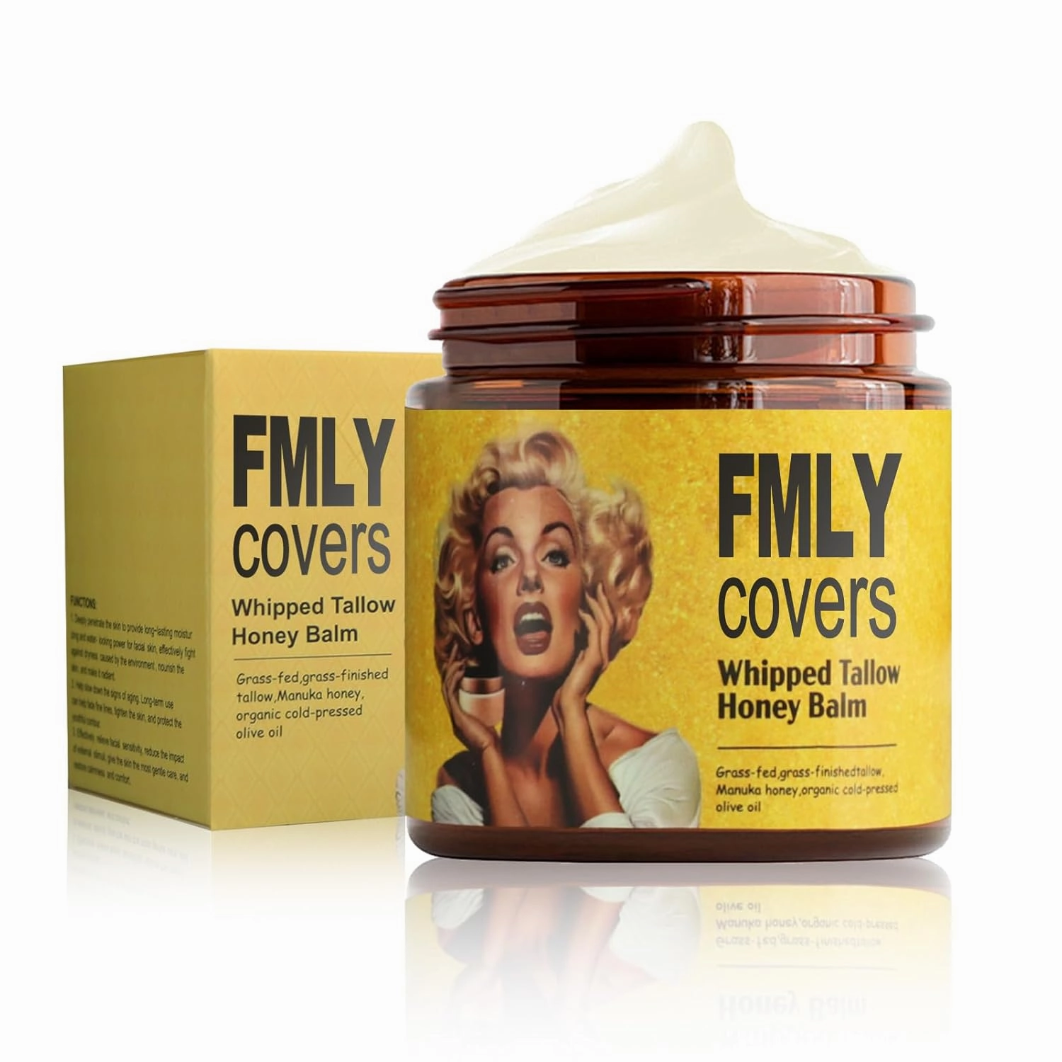 Beef Tallow For Skin, Grass Fed Tallow Face Body Moisturizer, Nourish and Soothe Dry Skin
