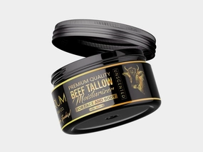 Beef Tallow Moisturizer – Grass-Fed, Organic Botanicals, Face & Body Cream for Dry, Sensitive Skin