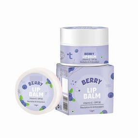 Berry Lip Balm with SPF 30, Vitamin E & Avocado Oil For Repair, Lighten, Nourished & Hydrate Lips | Lip Balm For Dry and Chapped Lips | Revitalize & Antioxidant |12gm