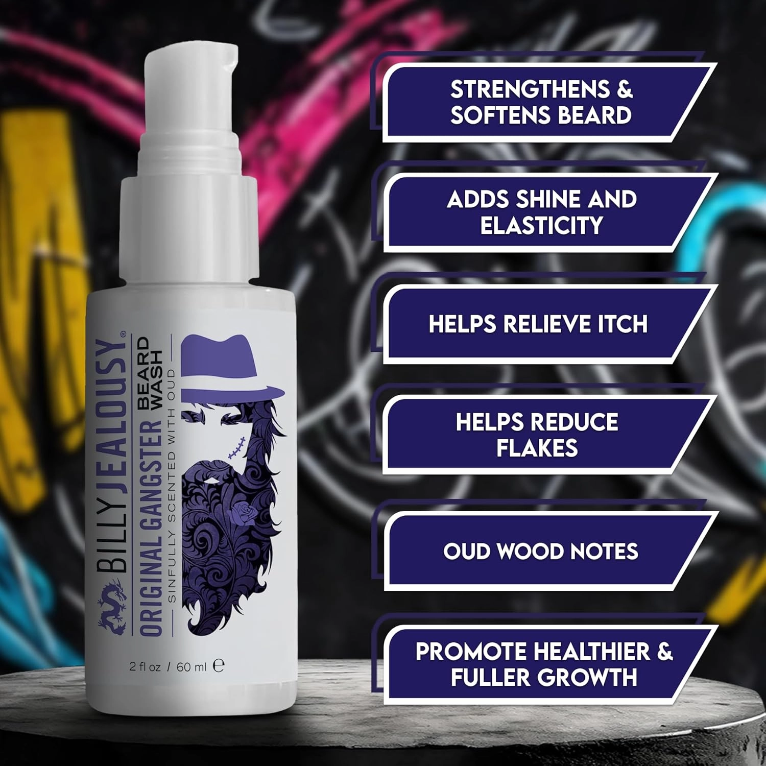 Billy Jealousy Beard Oil for Men, Lightweight, Low Shine, and Hydrating Beard Moisturizer for Softer Hair, Helps Prevent Itching and Flakes