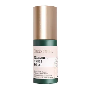 Biossance Squalane   Peptide Eye Gel - Ultra-Hydrating Under Eye Cream - Reduces Puffiness & Dark Circles - Eye Wrinkles Repair Moisturizer- Anti Aging & Hydrating, Day & Night Cream - 0.5oz
