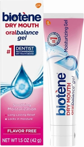 Biotene Oralbalance Alcohol Free Dry Mouth Moisturizing Gel, Unflavored, 1.5 Oz