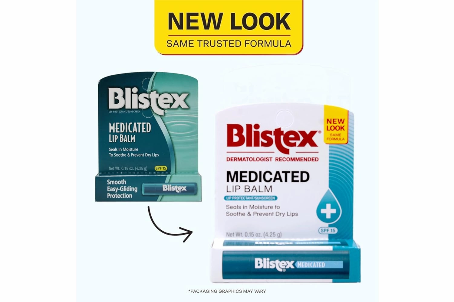 Blistex Medicated Lip Balm, 0.15 Ounce, SPF 15, Hydrating, Pack of 24