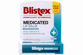 Blistex Medicated Lip Balm, 0.15 Ounce, SPF 15, Hydrating, Pack of 24