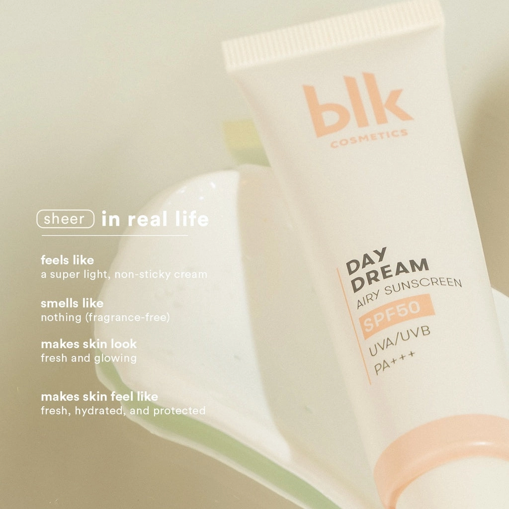 blk cosmetics sheer sunscreen SPF 50