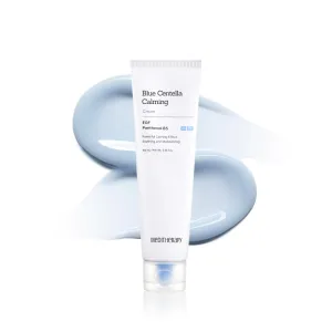 Blue Centella Calming Cream - Hydrating Korean Face Moisturizer - Rapid Soothing Moisturizer Face Cream for All Types - Strengthening Skin Barrier for Glowing Skin - Non-Clogging Pore 1.69 fl.oz
