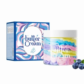 Blueberry Moisturizing Butter Cream, Hydrating Multi Cream with Hyaluronic Acid, Firming & Lifting Anti Aging Smoothes Skin, Non-Greasy Butter, Nourishing for All Skin Types (1Pc)