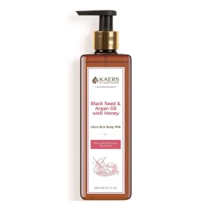 Body Milk Lotion | Moisturizer with Black Seed & Argan Oil with Honey | Skin Moisturizer | All season (200ML PACK 1)