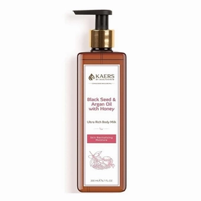 Body Milk Lotion | Moisturizer with Black Seed & Argan Oil with Honey | Skin Moisturizer | All season (200ML PACK 1)