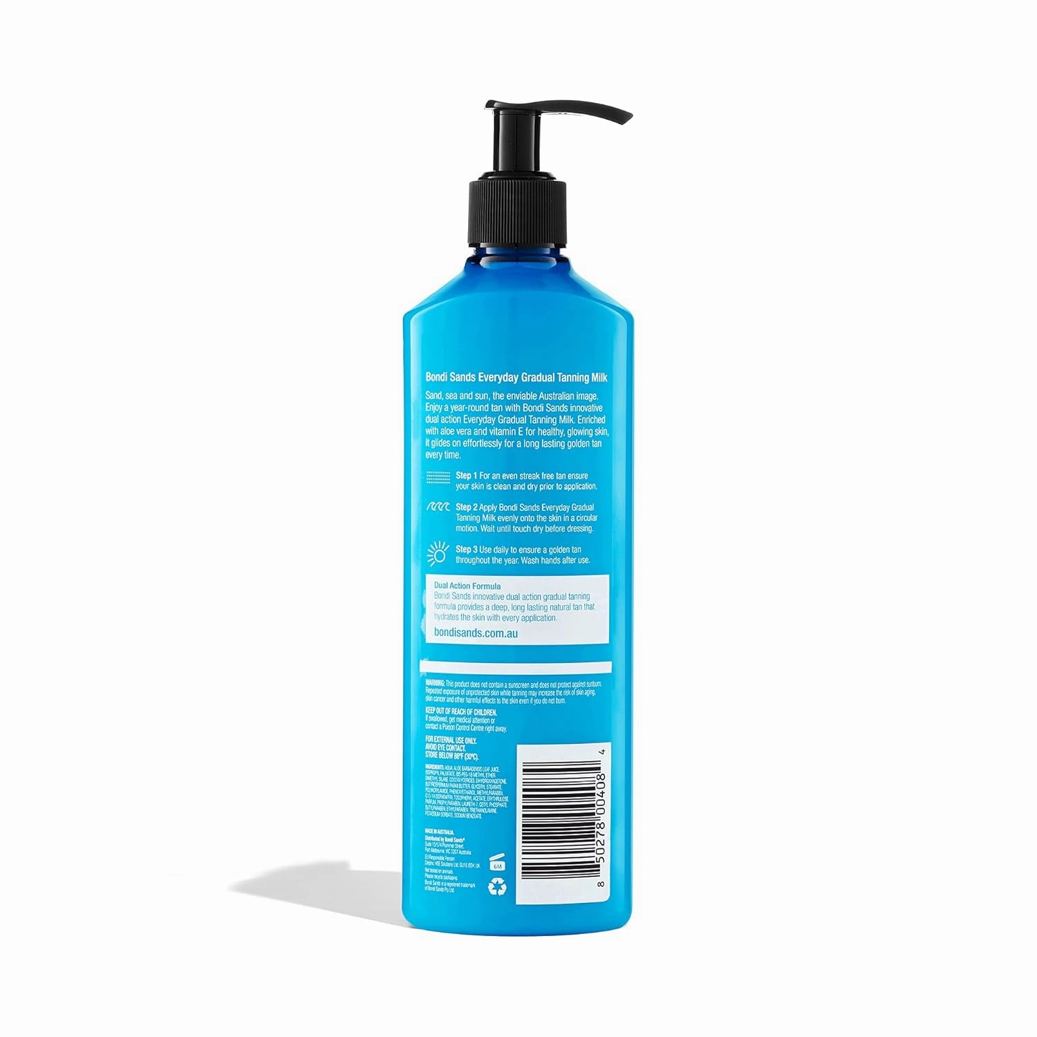 Bondi Sands Everyday Gradual Tanning Milk | Long-Lasting, Tanning Body Moisturizer Enriched With Aloe Vera and Vitamin E for Glowing Skin