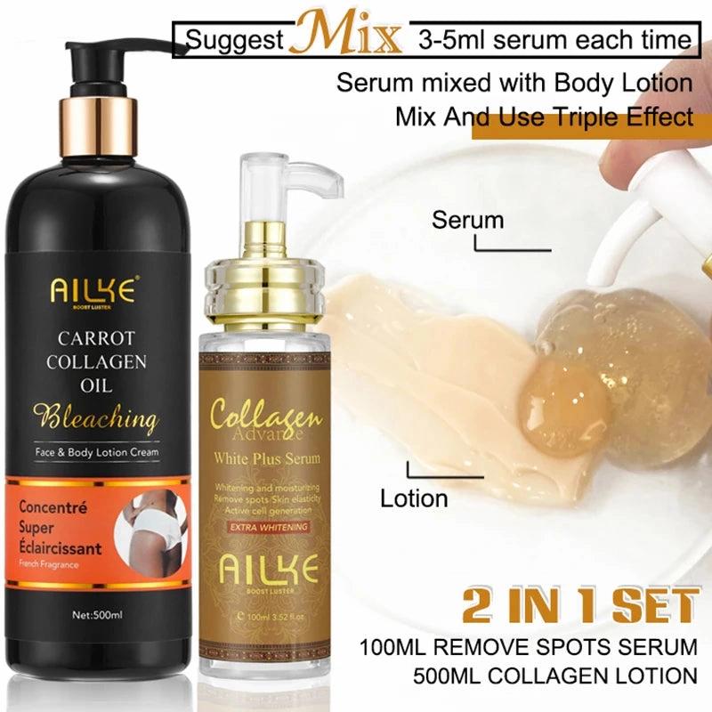 Brightening Body Lotion With Collagen, Carotene, Shea Butter, Moisturizing, Smoothing Increase Skin Radiance, For All Skin Types