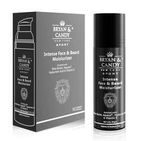 Bryan & Candy Newyork Lion Series Intense Face & Beard Moisturizer For Men | All Skin Types | 50 Gm 50 G (Pack Of 1)