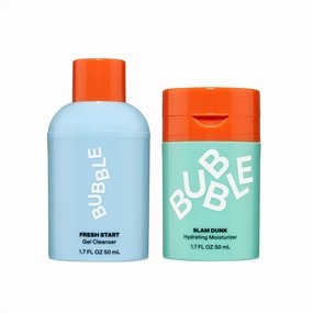 Bubble Skincare Slam Dunk Face Moisturizer for Dry Skin (50ml)   Fresh Start Exfoliating Gel Cleanser (50 ml)