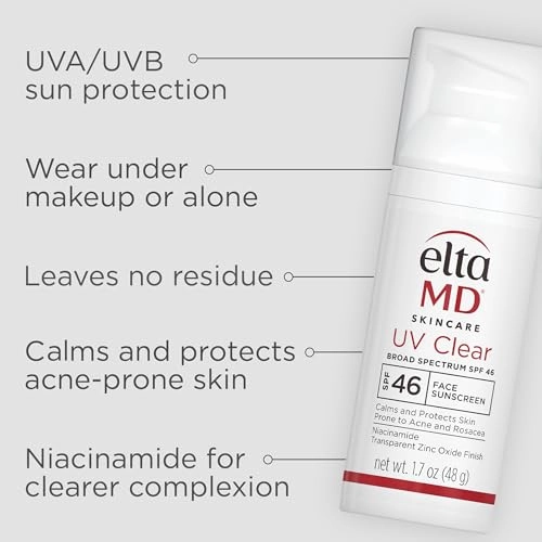 Bundle of EltaMD UV Clear Face Sunscreen SPF 46   EltaMD AM Restore Face Moisturizer